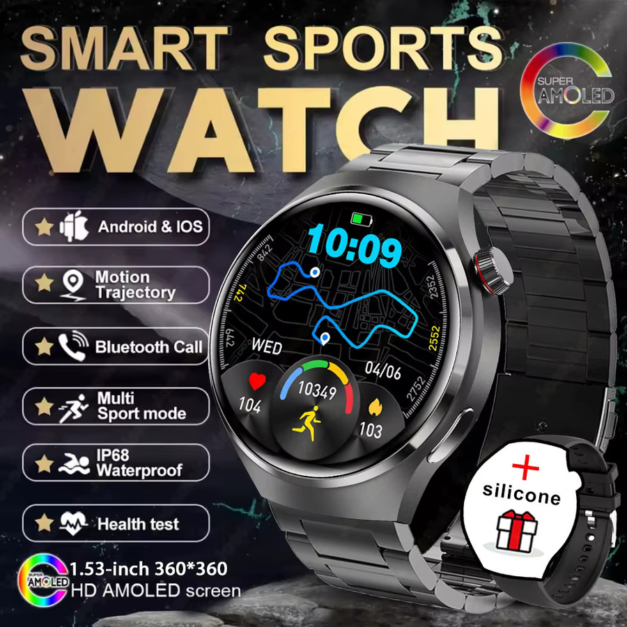 ChiBear Smartwatch, Schwarz, Herren, 44 mm - Bild 5