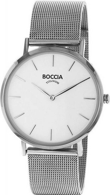 Boccia Damenuhr, Titan, Quarz, 36 mm, Silber, 3 ATM - Bild 1
