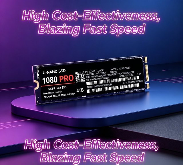 Lenovo 1080PRO PCIe 4.0 NVMe M.2 2280 SSD in Schwarz - Bild 1