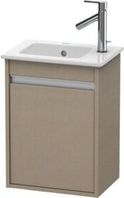Duravit Waschtischunterschrank Ketho wandhängend in Beige mit Tür rechts, B/T/H: 40 x 28,5 x 55 cm - Bild 1