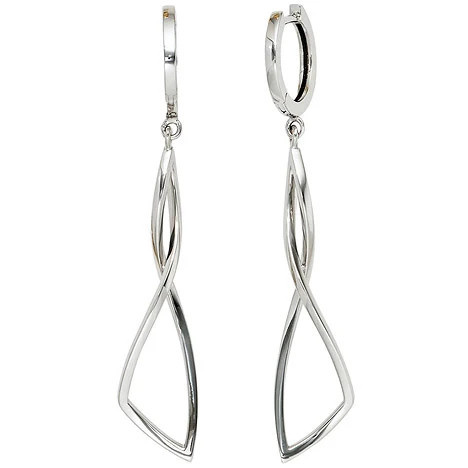 Colfem Creolen 585 Weißgold, Unisex - Bild 1
