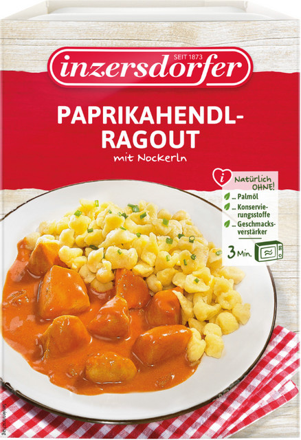 Inzersdorfer Paprikahendlragout mit Nockerln 300 g - Bild 1