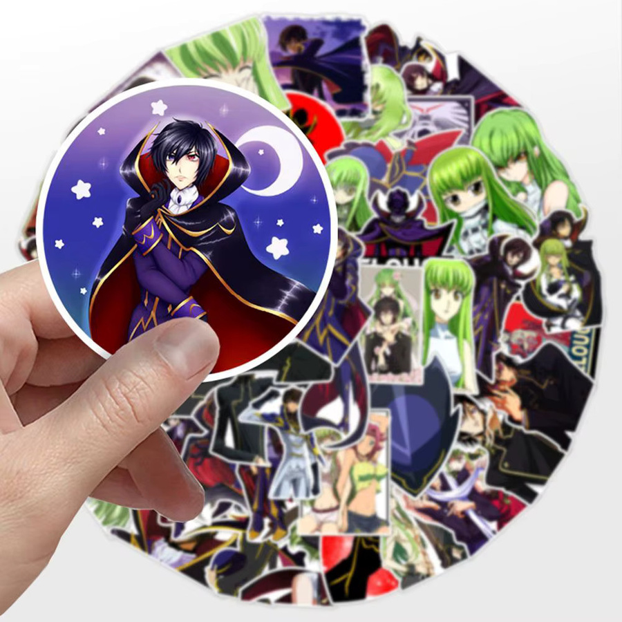 Keeppley Anime Cartoon Code Geass Lelouch Aufkleber, 50-teiliges Set - Bild 3