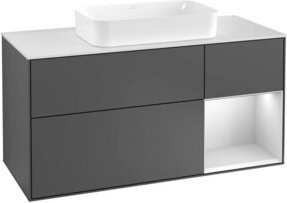 V&B Waschtischunterschrank Finion in Anthrazit lackiert, Breite: 120 cm, Tiefe: 50,1 cm, Höhe: 50,1 cm - Bild 1