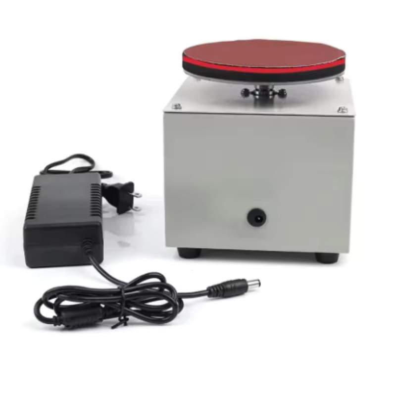 Mini Elektrischer 4-Zoll-Scheibenschleifer Multifunktions-Poliermaschine mit 150W Leistung, Einstellbarer Geschwindigkeit und LCD-Anzeige in Silber - Bild 2