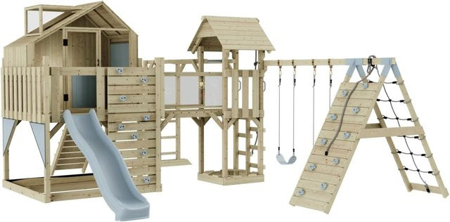 OutdoorToys Spielturm Milo mit Kinderschaukel in Eisblau - Bild 1
