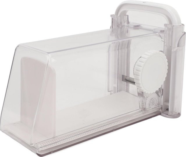 Multifunktionaler 4 in 1 Käseschneider und Butterschneider von Fishine mit Aufbewahrungsbehälter in Weiß und Transparent mit einstellbarer Dicke und rutschfester Basis - Bild 1