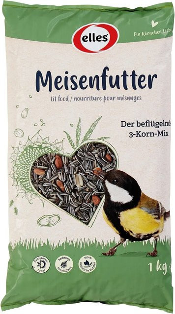 Elles Wildvogel-Meisenfutter 3-Korn-Mix 1 kg - Bild 1