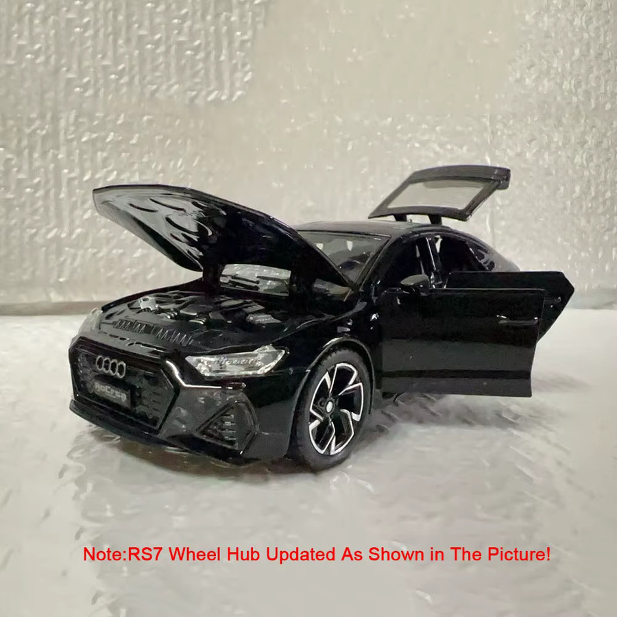 MAKEDA RS7 RS6 Diecast Modell Auto, 1:32, mit Licht und Sound, Metall, Gummi Reifen - Bild 3