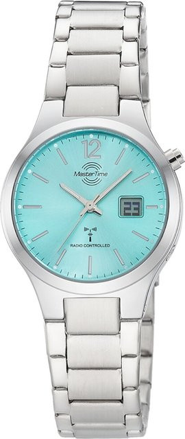 Master Time Damenuhr, Analog-Digital, Quarz, Edelstahl, 33 mm, Türkis - Bild 1
