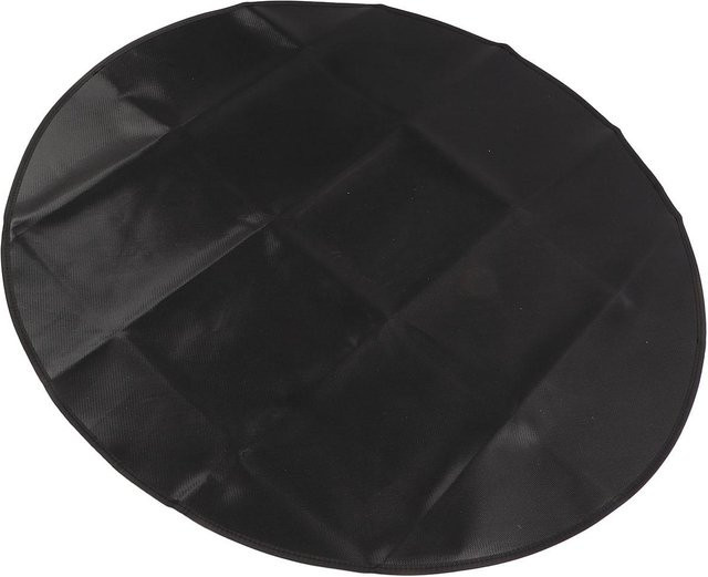 Igeteck Grillmatte aus Glasfaser, rund, feuerfest und wasserdicht, Schwarz, Durchmesser: 91,44 cm - Bild 1