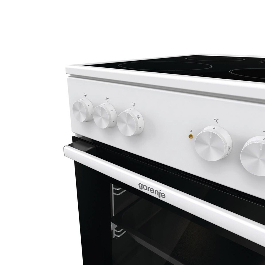 Gorenje Standherd GEC5A21WG mit Glaskeramikkochfeld in Weiß, B/H/T: 50 x 85 x 59 cm - Bild 5