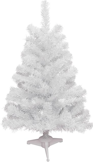 Künstlicher Weihnachtsbaum Skaland in Weiß, Höhe: 90 cm - Bild 1