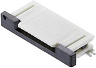 Molex FFC/FPC-Anschluss 18-polig in Weiß mit 0,50 mm Rastermaß auf einer vollständigen Rolle - Bild 1