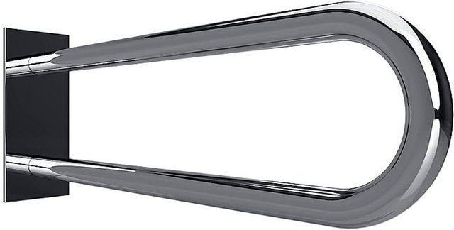 Brillantbad BELP Stützgriff in U-Form aus Edelstahl poliert in Silber, B/T/H: 10,0 x 25,0 x 61,6 cm, 120 kg Traglast - Bild 1