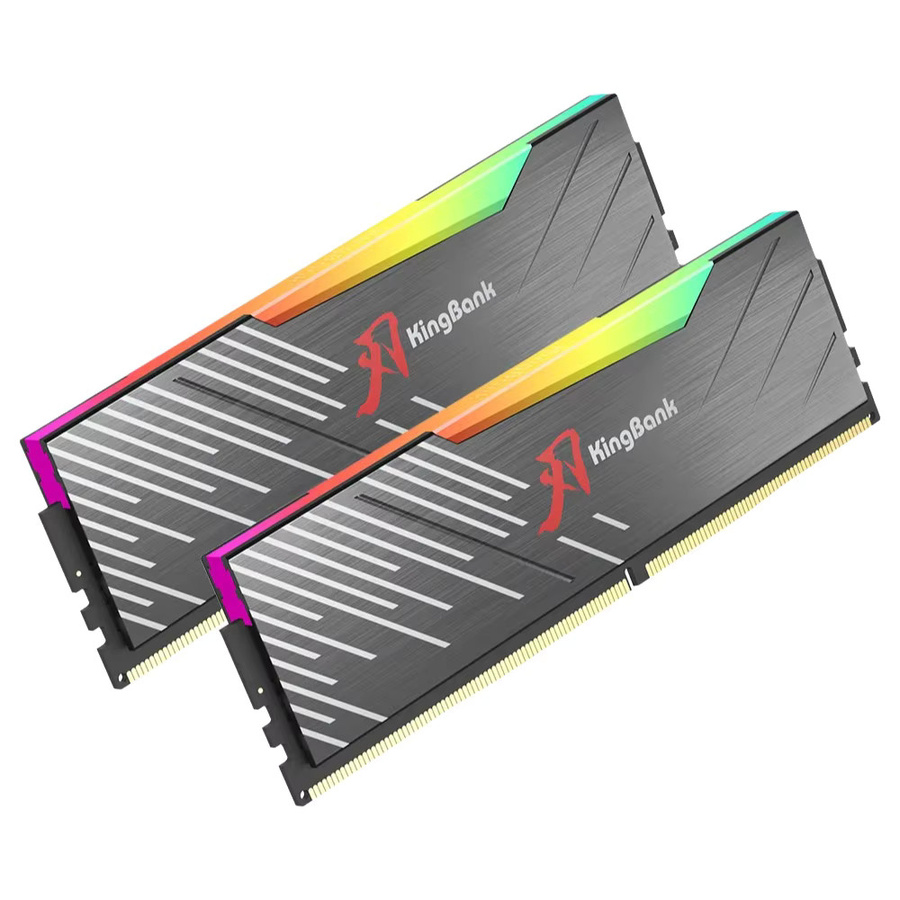 KingBank KRRB DDR5 RAM Kit 32GB (2x16GB) RGB 6400MHz CL32 Schwarz - Bild 4