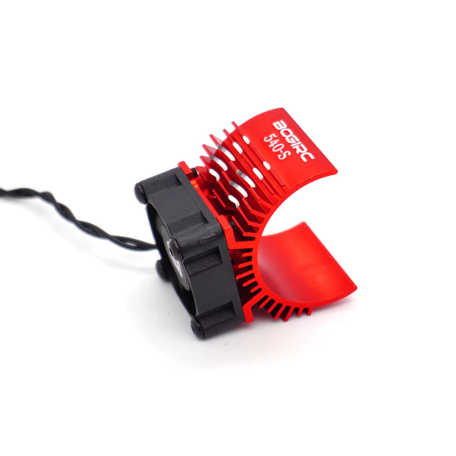 BOGIRC Motor-Kühlkörperabdeckung mit Lüfter, Zubehör, Blau, Metall, 1:10 - Bild 2