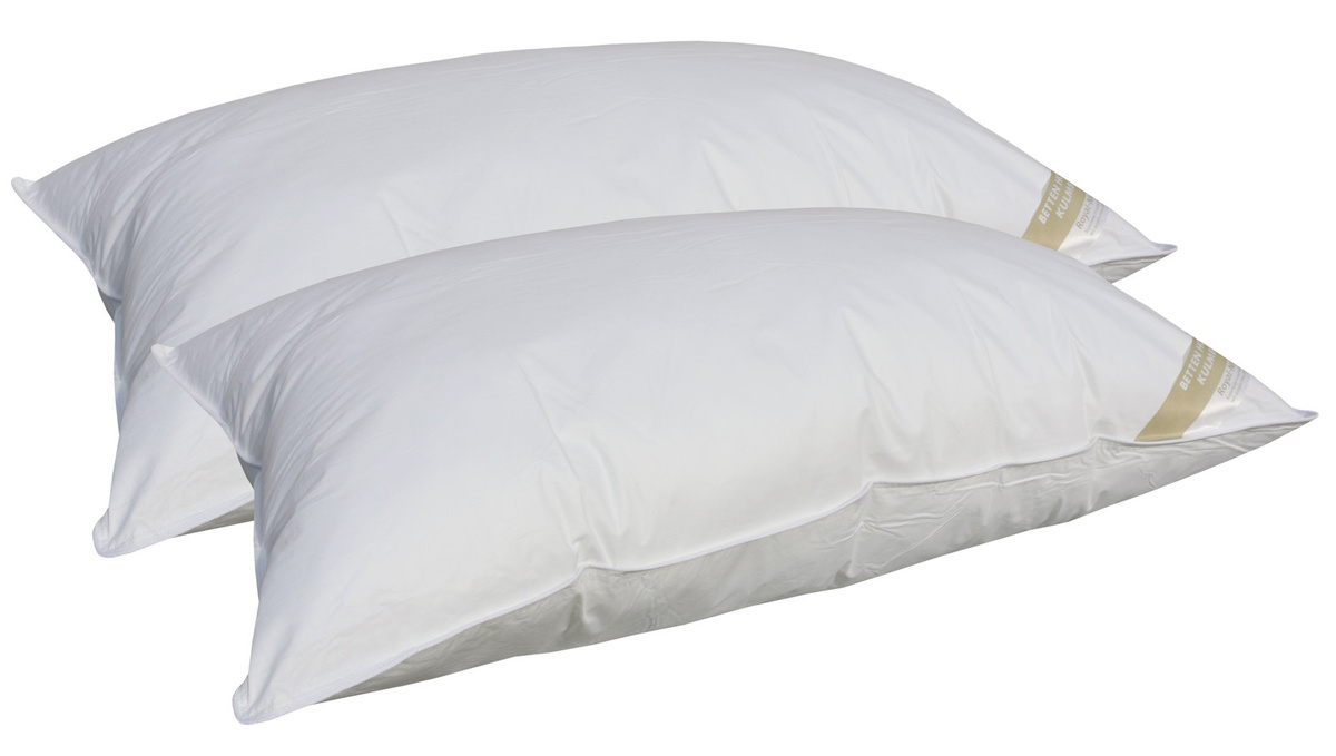 2er-Set Betten Hofmann Basic Allergiker Kopfkissen aus Mikrofaser in Weiß, B/H: 65 x 100 cm - Bild 1