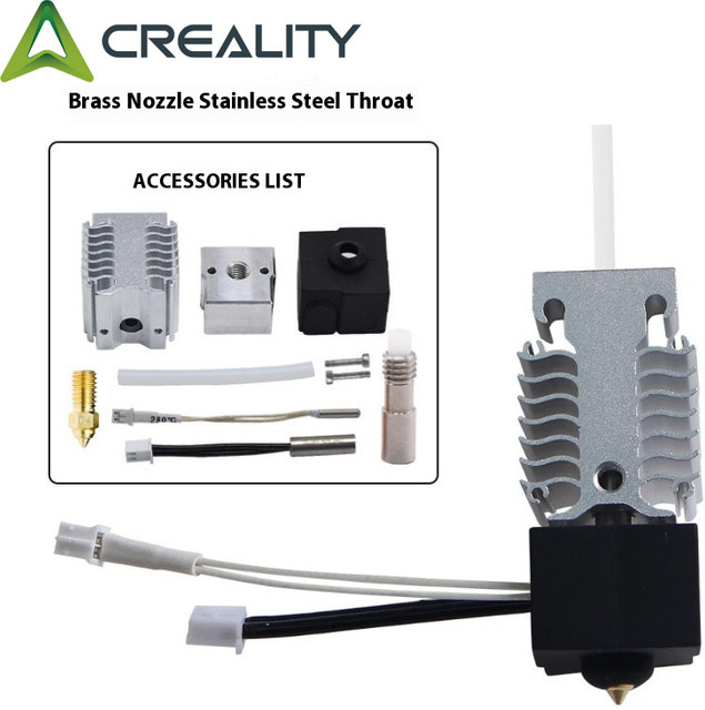 Creality Ender 3 V3 SE Hotend-Düsen-Kit mit Edelstahl-Hals für effiziente Heizung und Kühlung - Bild 1