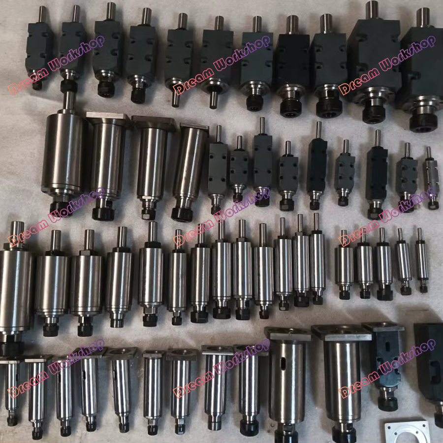 Hochgeschwindigkeits-Mikro-Spindel ohne Antrieb mit 15000 U/min in Silber, optional mit ER11/16 und Spindeldurchmesser 40/32/25/15 mm sowie Länge 50-120 mm - Bild 3