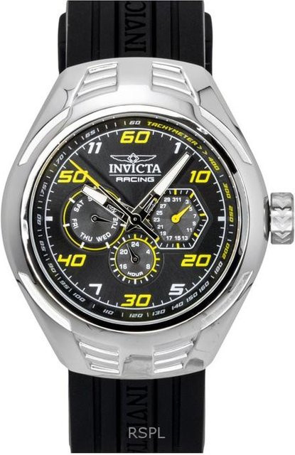 Invicta Herrenuhr, Quarz, Silikonarmband, Schwarz - Bild 1