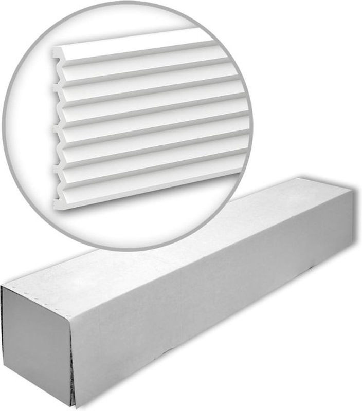 Profhome 3D Wandpaneele Set aus Kunststoff in Weiß, 3 moderne Wandvertäfelungen mit geometrischem Design - Bild 1