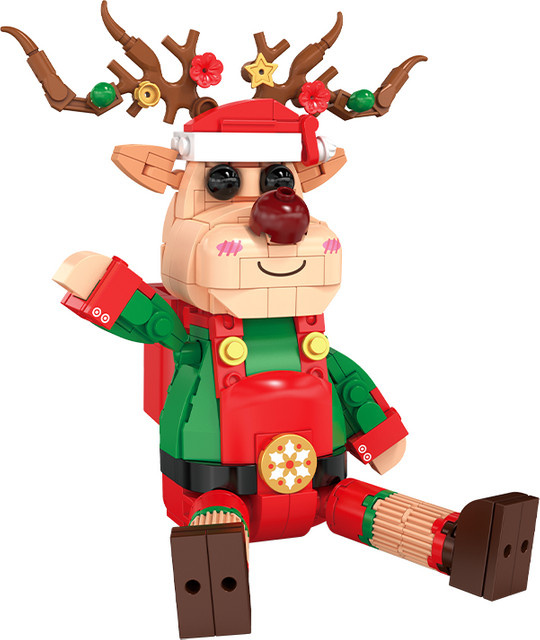 JAKI Weihnachten Rentier, Bausteine Set, Modell Montage Spielzeug - Bild 1