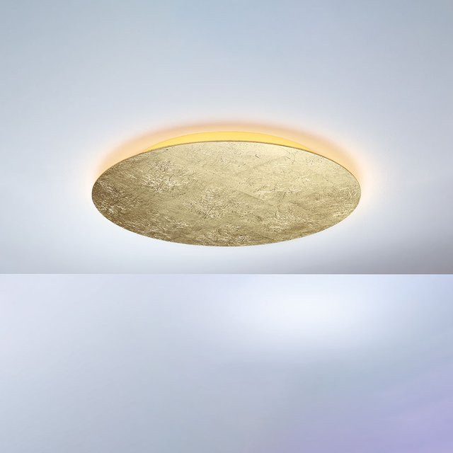 Escale Blade 44 LED-Deckenleuchte in Gold/Messing mit Blattgold-Effekt und warmweißem Licht (2700K) - Bild 1