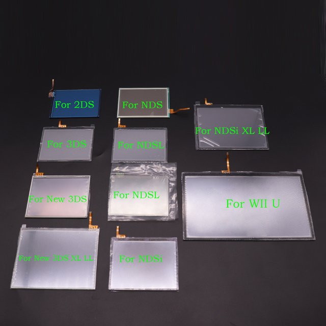 TingDong Touchscreen Digitizer Glas Display Ersatz für DS Lite, NDSi XL, 3DS XL und Wiiu PAD, transparent - Bild 1