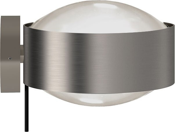 Top Light Puk! 160 Wall Avantgarde LED-Wandleuchte in Nickel matt mit warmweißem Licht (2700K) - Bild 1