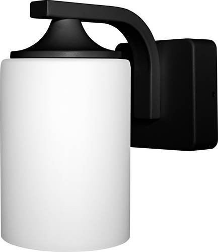 Osram Endura Classic Cylinder Außenwandleuchte Schwarz mit E27 Fassung und Glasdiffusor - Bild 1