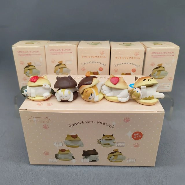 Mofusand Plump Series Blind Box Hamburger-Brot-Katze Obst-Katze Figuren, Einzelfigur - Bild 1