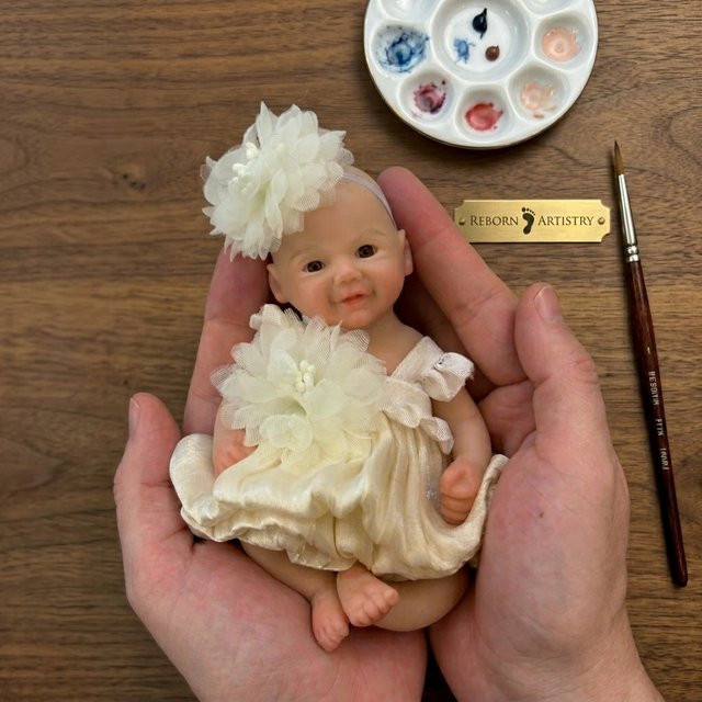 OtardDolls Reborn-Puppe, Mädchen, Silikon, mit offenen Augen - Bild 1