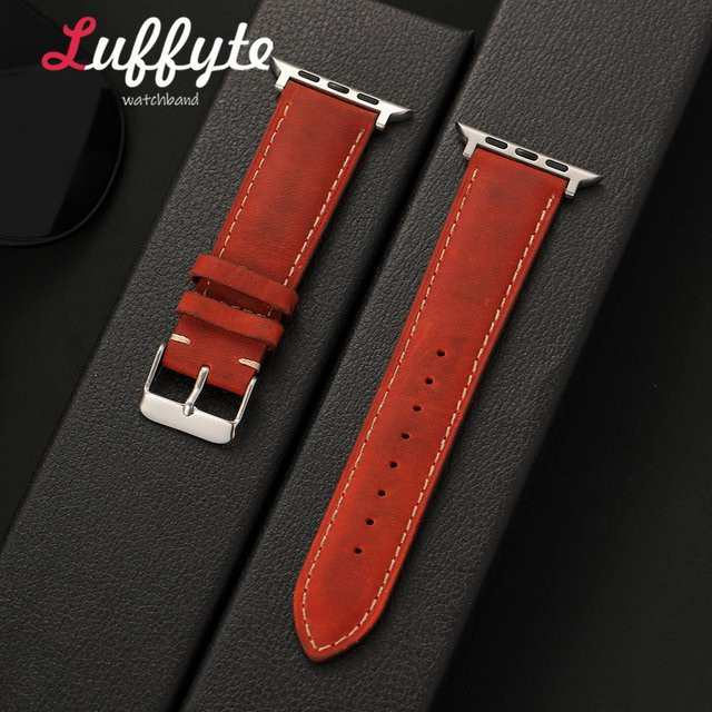 luffyte Uhrenarmband Leder, Vintage, Herren - Bild 1