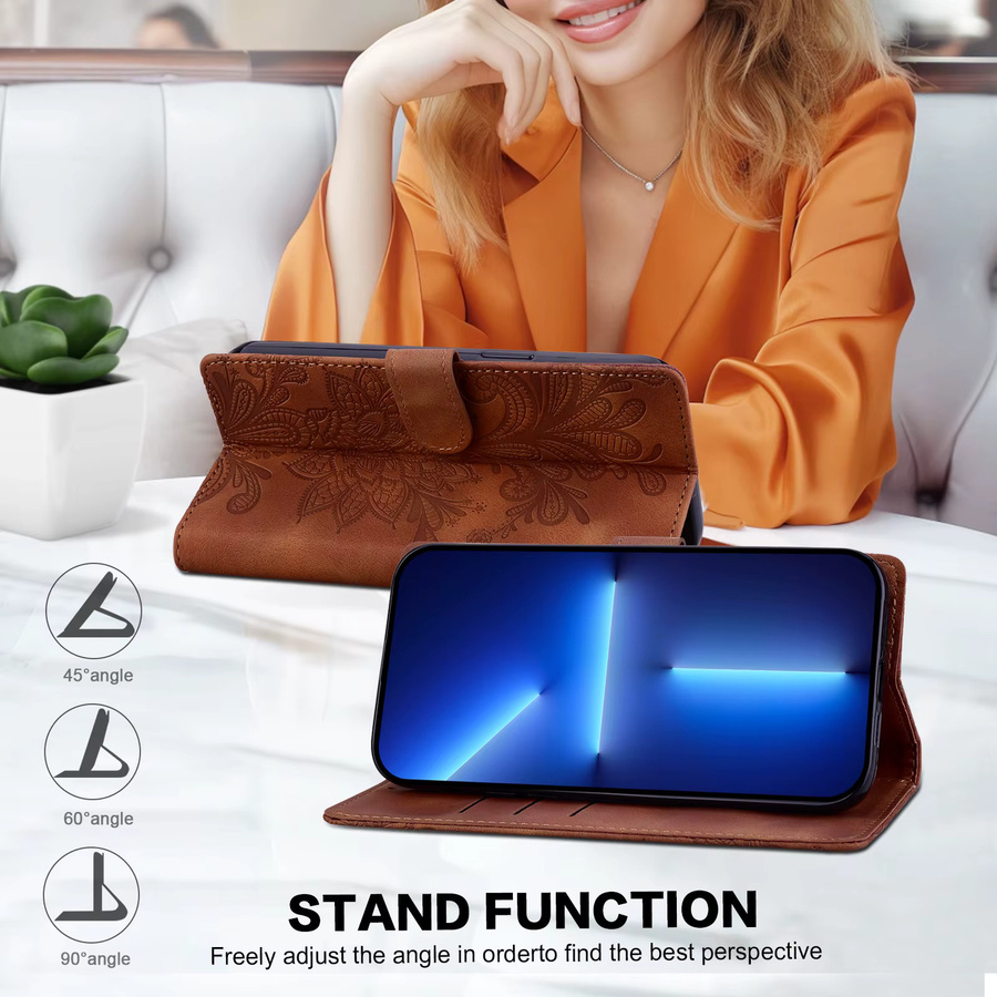 Magnetische Lederhülle mit Flip-Funktion und Brieftaschen-Design für Motorola Moto G04 G04S G10 G20 G30 G13 G23 G53 G14 G22 G31 G41 G32 G34 G35 G24 Power in Blau - Bild 2