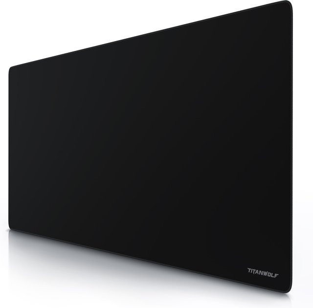 Titanwolf Gaming Mauspad XXXL Speed Mousepad mit Alpha Schriftzug in Schwarz, B/T: 120 x 60 cm - Bild 1
