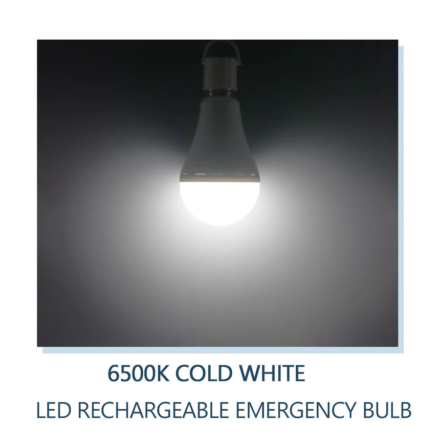 Gatetop E27 LED Notfall-Glühbirne 12W mit 1500mAh Akku, kühles Weißes Licht für Zuhause und Outdoor - Bild 3