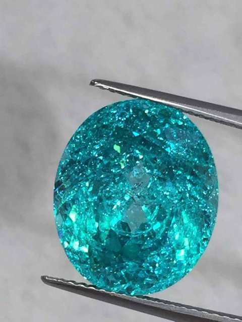 Zhanhao Jewelry Ringe, Paraiba-Turmalin, blaue Diamanten, Perlen - Bild 1