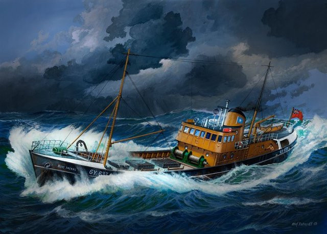 Revell Northsea Fishing Trawler, Fahrzeuge, 1:142, Kunststoff - Bild 5