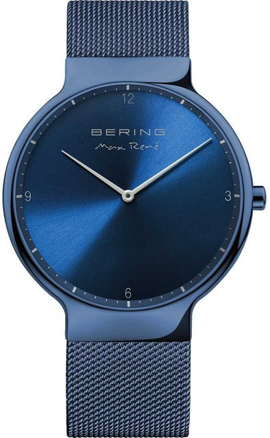 Bering Herrenuhr, Quarz, Edelstahl, Blau, 40 mm, Saphirglas - Bild 1