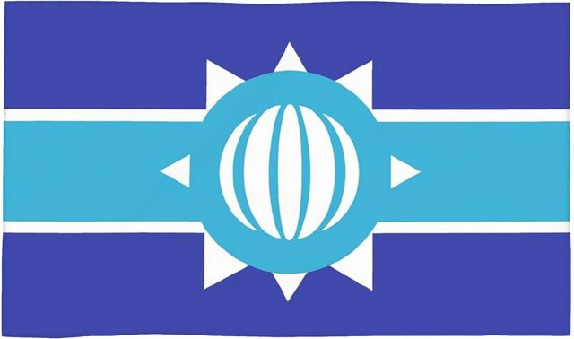 Creative Man Saugfähiges Baumwollhandtuch Antarktisches Kaiserreich Flagge, Farbe: Weiß, B: 30 cm, H: 60 cm - Bild 1