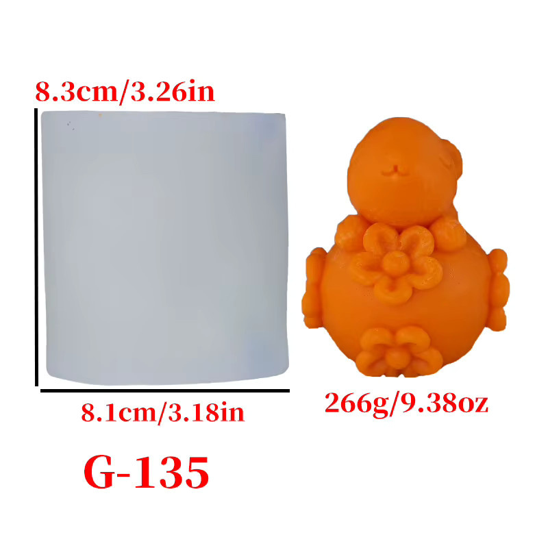 Silikonform Hase für DIY Duftkerzen zum Selbermachen für Ostern - Bild 2