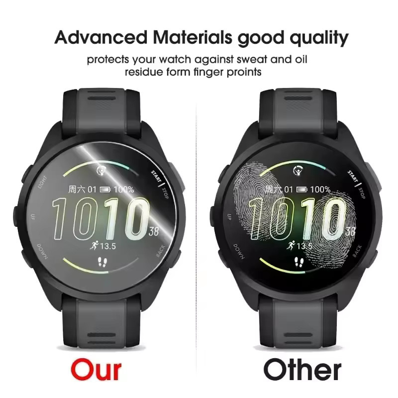 3-5 Stück Displayschutzfolien aus gehärtetem Glas für Garmin Forerunner 55 235 245 245M 255 255S 645 935 945 955, transparent - Bild 3