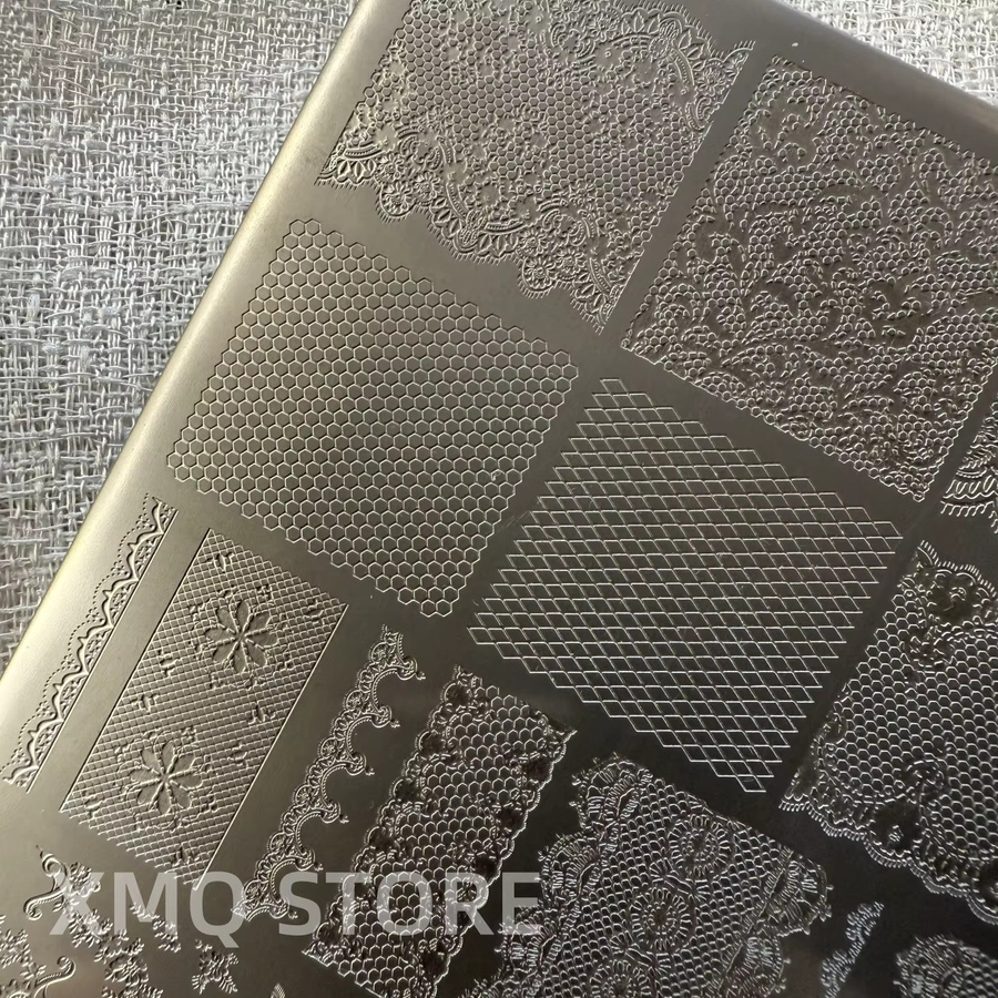XMQ Nail Art Stamping Plates Spitzennägel Templates - Bild 2