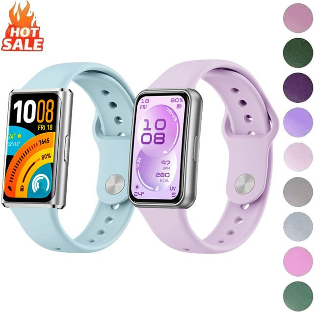 Huawei Uhrenarmband Silikon, Multicolor - Bild 1