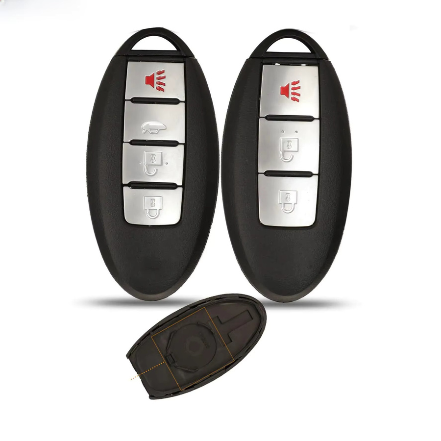 Jingyuqin Remote Key Shell Cover Case für Infiniti G25 G35 G37 Q60 FX35 FX37 QX70 FX50 Smart Key in Schwarz - Bild 5