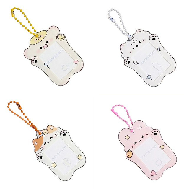 JETTING Fotokartenhalter mit Cartoon-Tieren als Schlüsselanhänger, Multicolor, Höhe: 7,6 cm - Bild 1