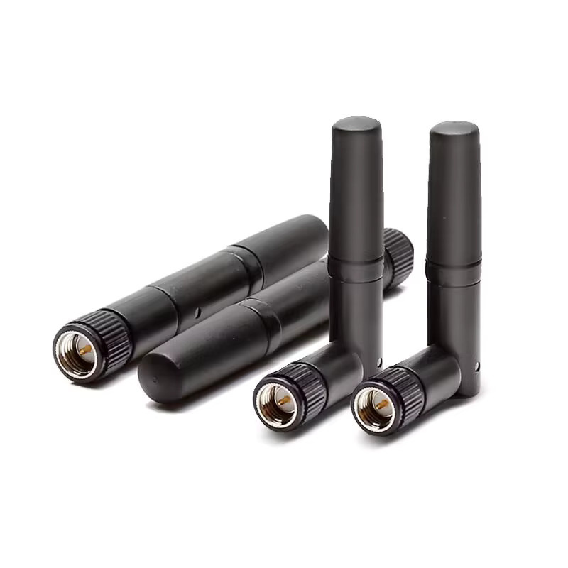 NOWEPOCH Mini-WLAN-Bluetooth-Antenne 2,4 GHz mit 3 dBi Gewinn, klappbar, Schwarz, SMA-Stecker/RP-SMA für Überwachung, Zigbee und Bluetooth-Module - Bild 1