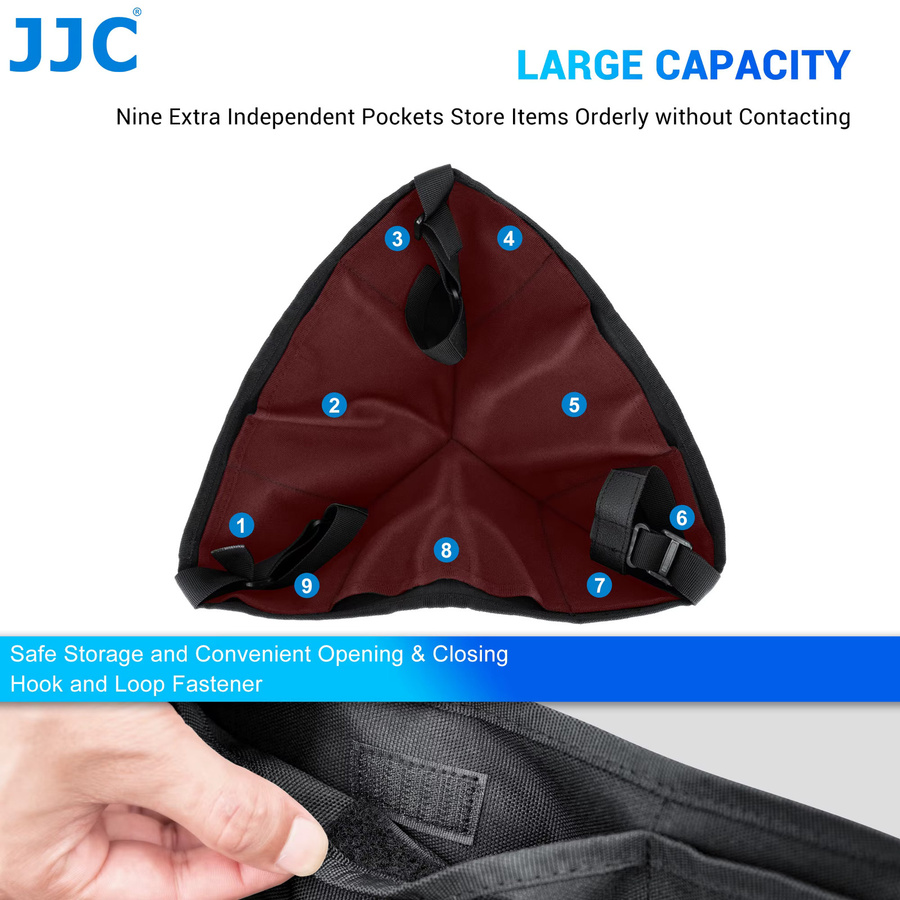 JJC Stativgewichtssteinbeutel Sandsack in Schwarz zur Stabilisierung von Stativen und Staffeleien - Bild 3