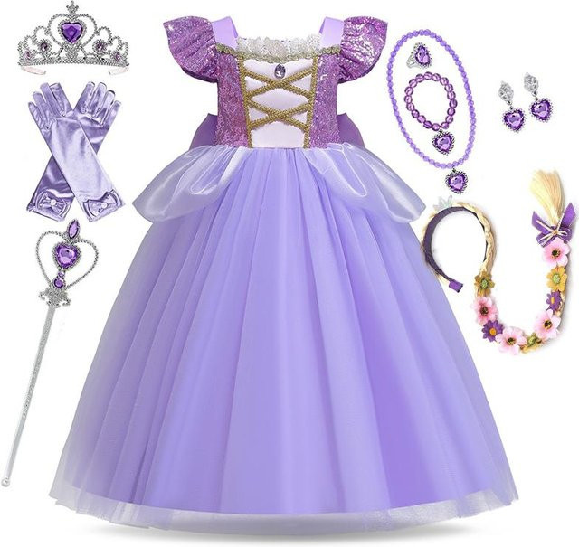 Rapunzel Prinzessinnenkostüm Kleid, pink, ab 0 Jahre - Bild 1